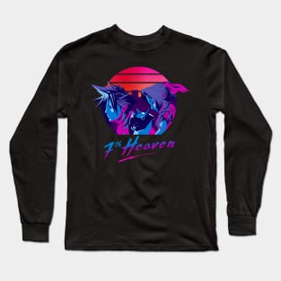 7th Heaven FF7 Cloud X Aerith 80S Long Sleeve T-Shirt